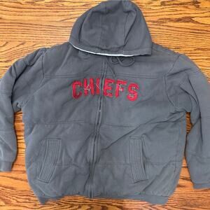 Kansas City Chiefs Fleeced Lined Zip Up Hoodie